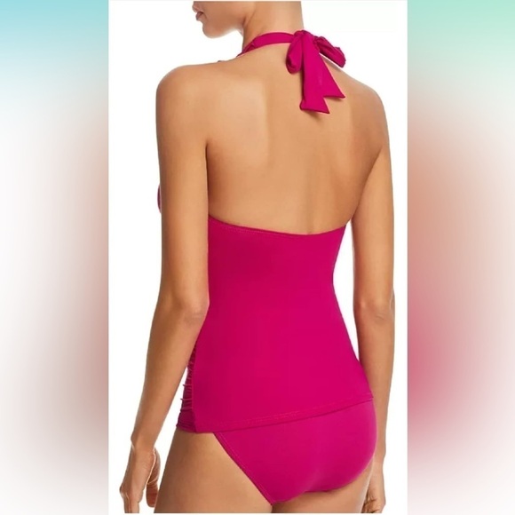 Lauren Ralph Lauren fuchsia tankini 2 piece set size 10 - Picture 3 of 9